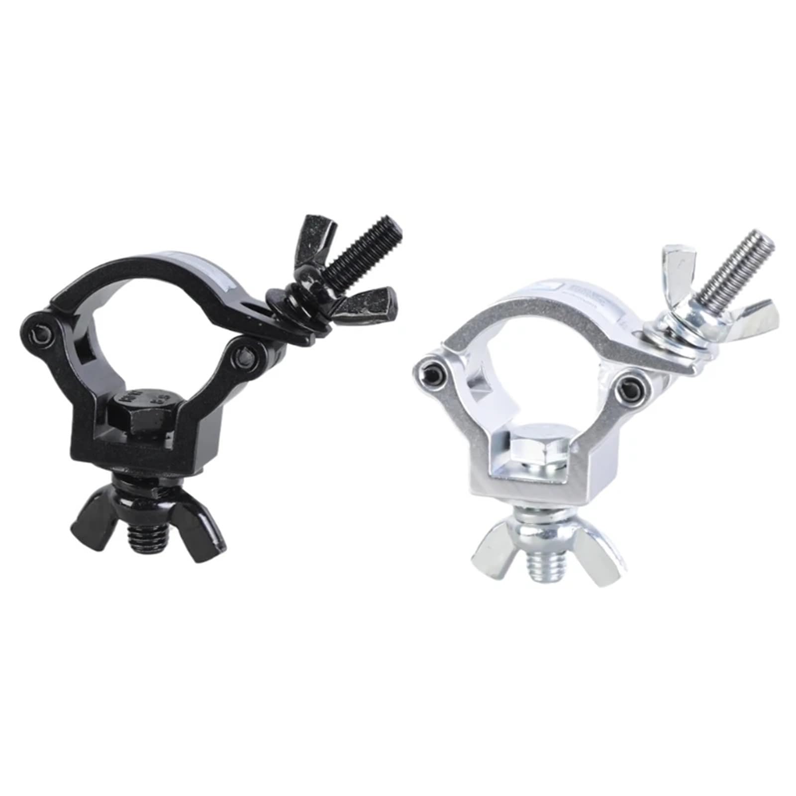 zacisk do kratownicy. 6pcs Aluminum Hanging Pipe Stage Light Hook for Moving Head Spotlights and Lighting(Black)