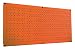 Wall Control 30-HP-1632 OR 16" x 32" Horizontal Orange Metal Pegboard Tool Board Panel