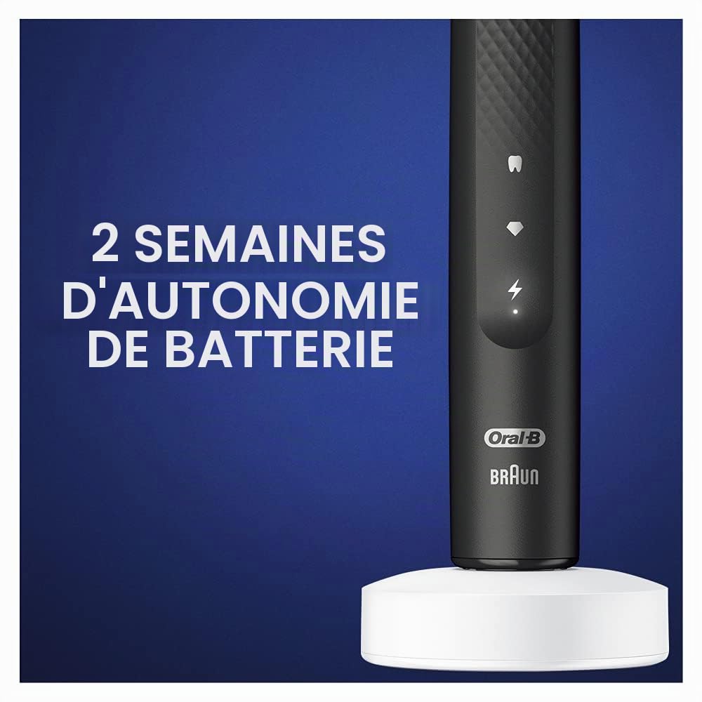 Oral-B Pulsonic Slim Clean 2000 Brosse à dents électrique électrique avec 2 modes de brossage pour soins dentaires et gencives saines avec minuteur, cadeau homme/femme, conçu par marron, noir