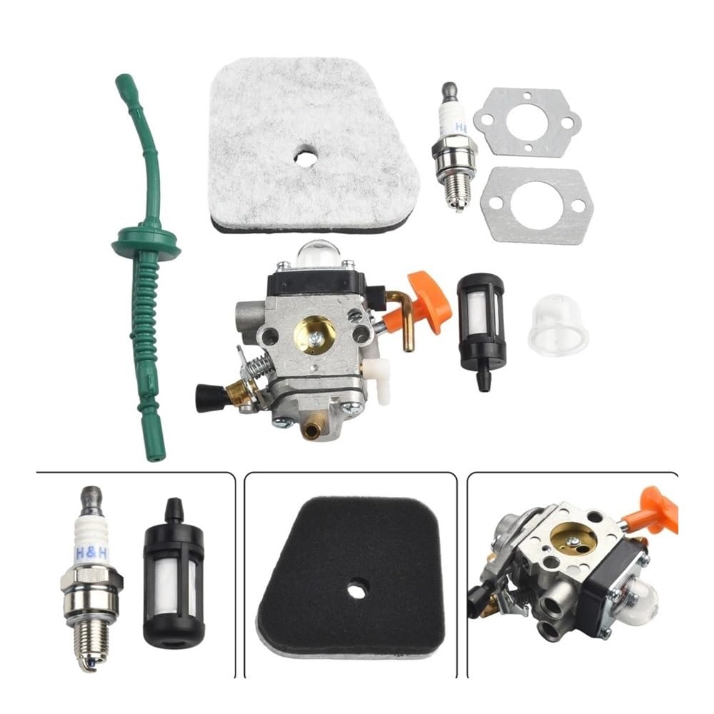 Compatible con Piezas de cortacésped, Juego de filtros de Combustible, Kit de carburador, Accesorios de Repuesto for Herramientas de jardín.