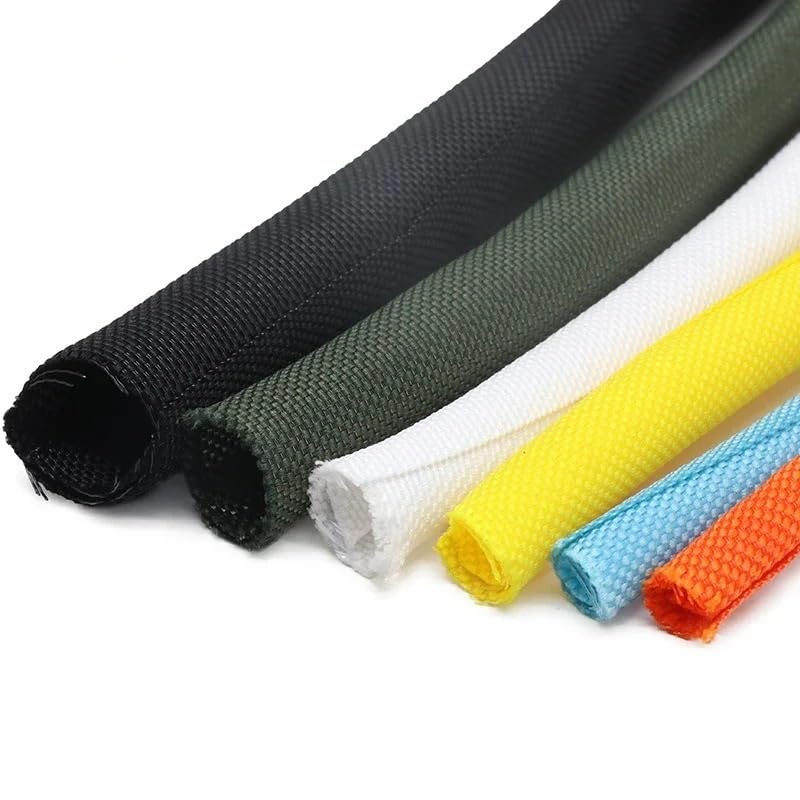 Guaina per Cavi Elettrici Flessibile 1/5 m PET a chiusura automatica manicotto intrecciato espandibile organizzatore for cavi autochiuso involucro isolato Cable Management(Blue,60mm,5 Meters)