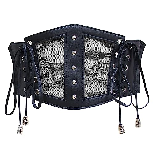 HANERDUN Korsett Damen Elastische Tied Waspie Gürtel Einstellbar Mittelalter Schnürgürtel Retro Gürtel Für Hochzeiten Partys