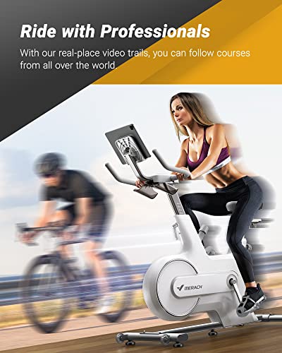 Merach Indoor Cycling Bike, Exercise Bike For Home With Magnetic Resistance, Bluetooth Stationary Bike, Ipad Holder, Cc #TOP2