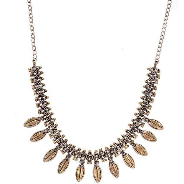 Image of Handicraft Kottage 1gm 22Ct Gold Plated chain with Pandent |latest & Stylish High Gold Plated Celebrity Inspired Gold Chain /Necklace /Jewellery Set /Fashion jewellery for Mens,Womens Girls