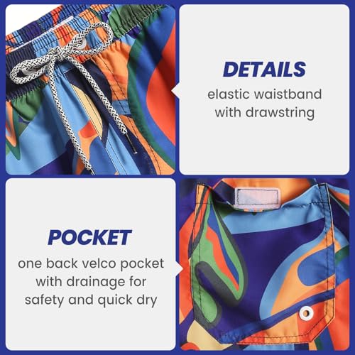 Image of maamgic Mens Swim Trunks 5 Inch with Mesh Liner Breathable for Beach