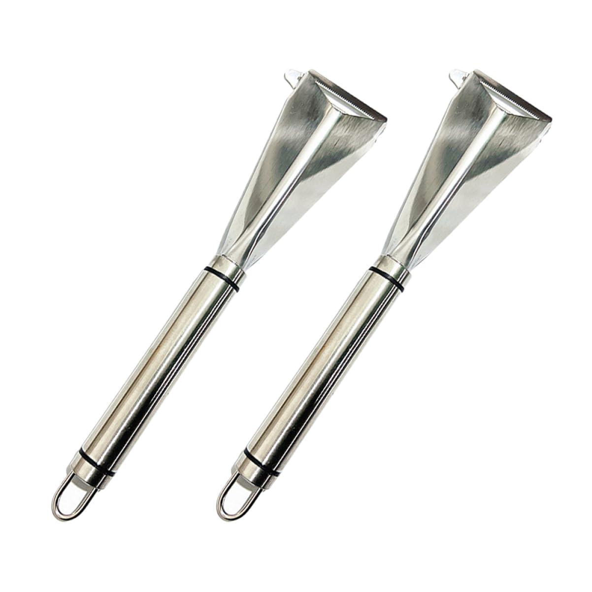 Cabilock 2 Juegos Recortadora De Pelo Triangular De Manzana Cortador De Frutas Canasta De Frutas Para La Cocina Vaso Picador De Frutas Tabla De Quesos Silver Acero Inoxidable 2 Piezas * 2