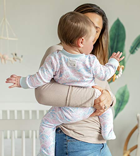 Image of Burt's Bees Baby unisex-baby Sleep & Play, Organic One-piece Romper-jumpsuit Pj, Zip Front Footed Pajama