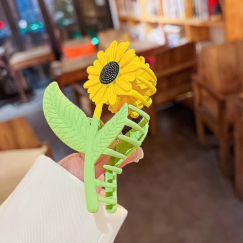 Pinzas de girasol antideslizantes accesorios de pelo mujer 6