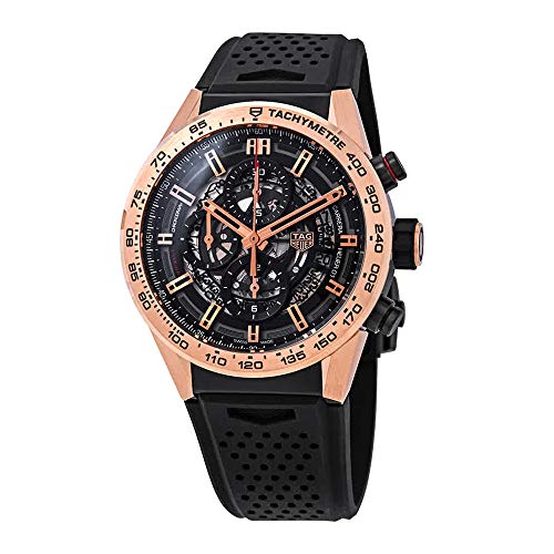 Tag Heuer Carrera Chronograph Automatic Black Skeleton Dial Men's Watch CAR205B.FT6087