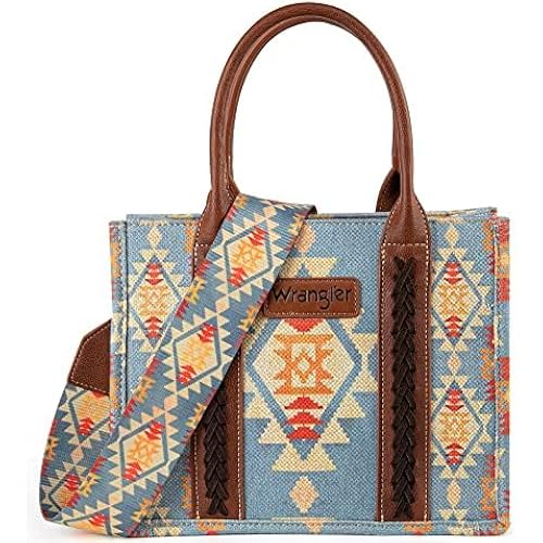 Wrangler Tote Bag for Women Western Purse and Aztec Satchel Handbag