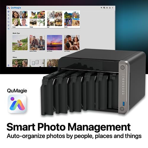 Image of QNAP TS-AI642-8G-US 6 Bay AI NAS with a Power-efficient ARM Processor and NPU for AI-Powered Video and Image Recognition Applications (Diskless)
