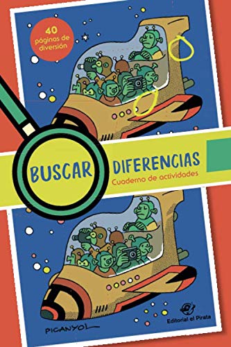 Buscar diferencias - Cuaderno de actividades: Juega a encontrar las diferencias más divertidas - Las ilustraciones se pueden pintar (Libros para buscar diferencias)