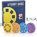 Story Disc 4 Fairy Tales Movies 32 Diapositivas para Story Projection Torch Story Film Replacement para niños Sleep Story Projector Bedtime Story Toy Gran juguete educativo regalo para niños y niñas