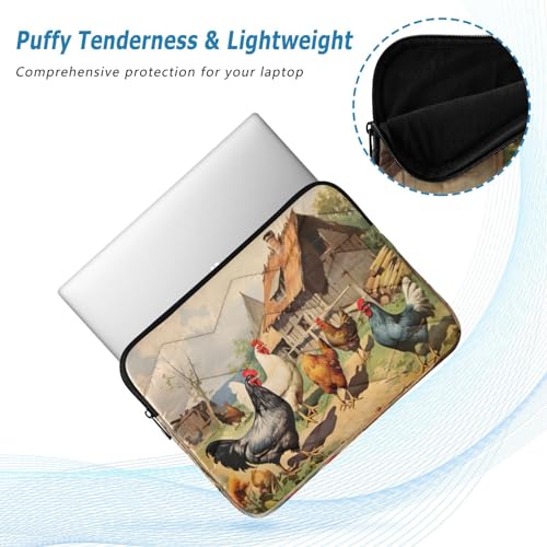 Funda para portátil Farmhouse Roosters 13-14 pulgadas miniatura 5