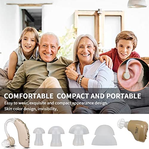 100 Packs Universal Hearing Aid Domes - 4 Sizes X 25 Pack For Each: Small, Medium, Large & X-Large Earbud Replacements And Bte Hearing Sound Amplifiers Universal Domes #TOP5