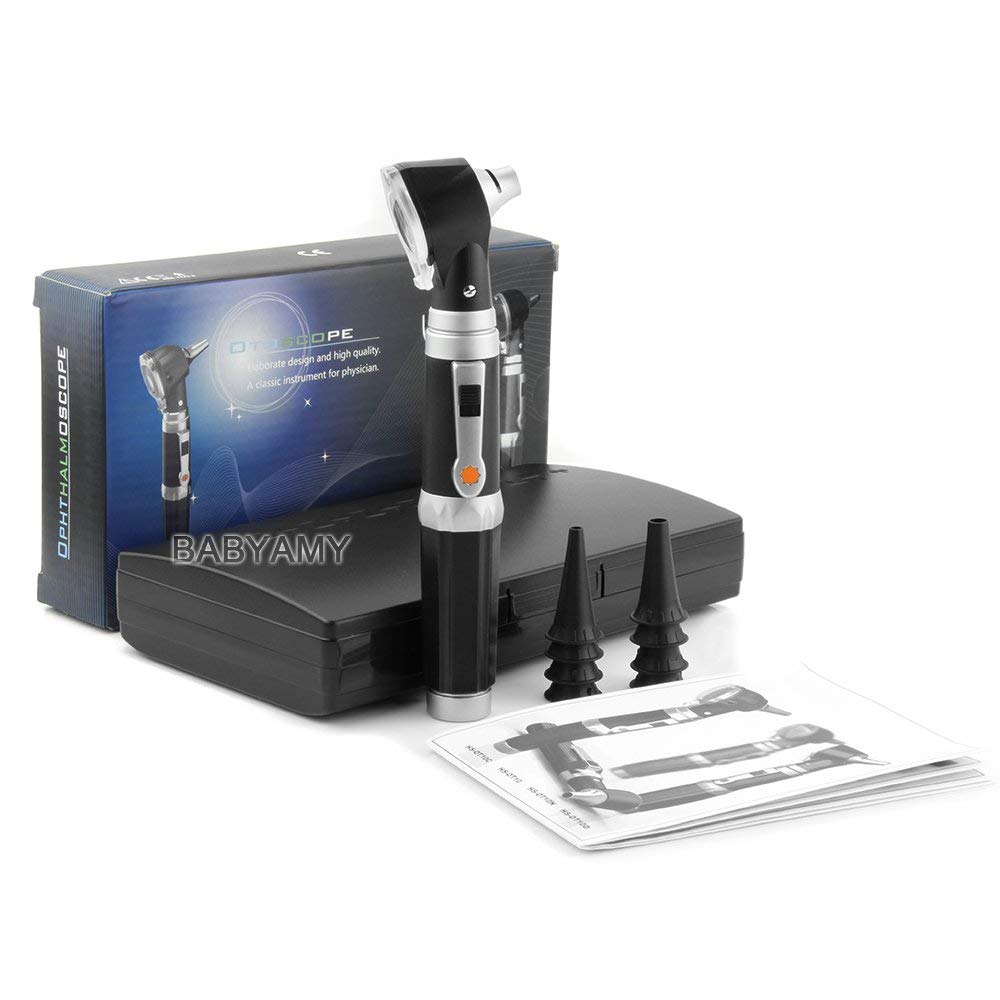shakuntla White light : Original Professional Diagnostic Wide Field Ear Care Fiber Optic Medical Otoscope LED Pocket Otoscope now includes 8 Heads-image-8