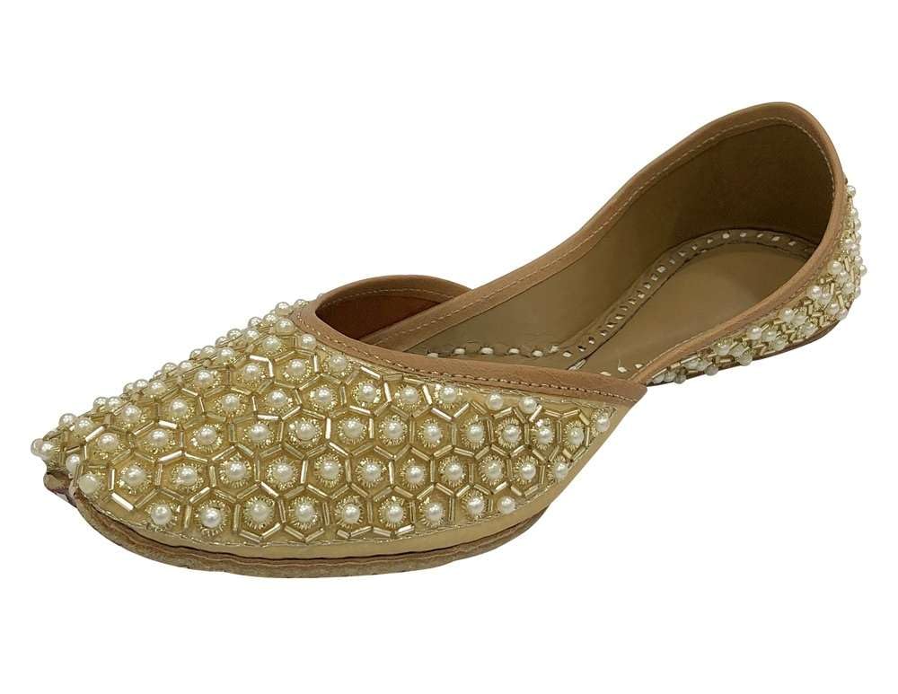 Step n StyleLadies Punjabi Juttis Designer Mojari Flat Ethnic Flat Shoes