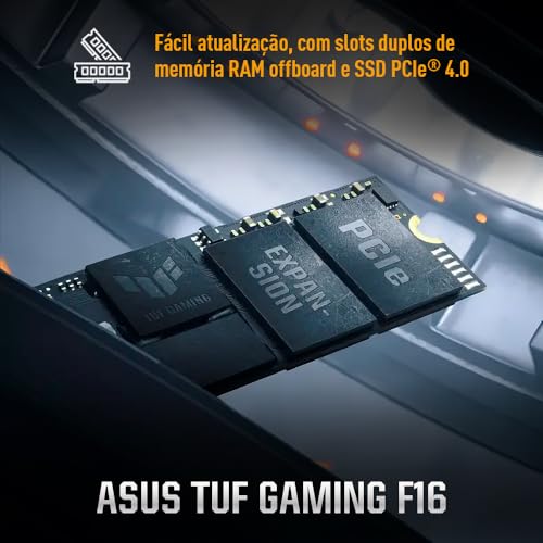 Notebook ASUS TUF Gaming F16 Intel Core 5, RTX 3050, 16 GB, 512 GB SSD, KeepOS, 16.0” FHD, Mecha Gray – FX607VJ-RL015