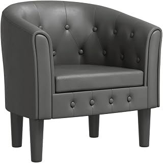 vidaXL Armchair grey faux leather