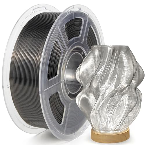Image of IEMAI Clear PETG Filament 1.75mm Smoke Gray 1kg, Glossy Transparent Finish 3D Printer Filament Up to 600mm /s High-Speed Printing for Lampshades, Home Decor & DIY Models