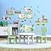 DECOWALL DW-1403 Campo degli Animali(Ver. Inglese) Adesivi da Parete Decorazioni Stickers Murali Soggiorno Asilo Nido Camera Letto per Bambini decalcomanie