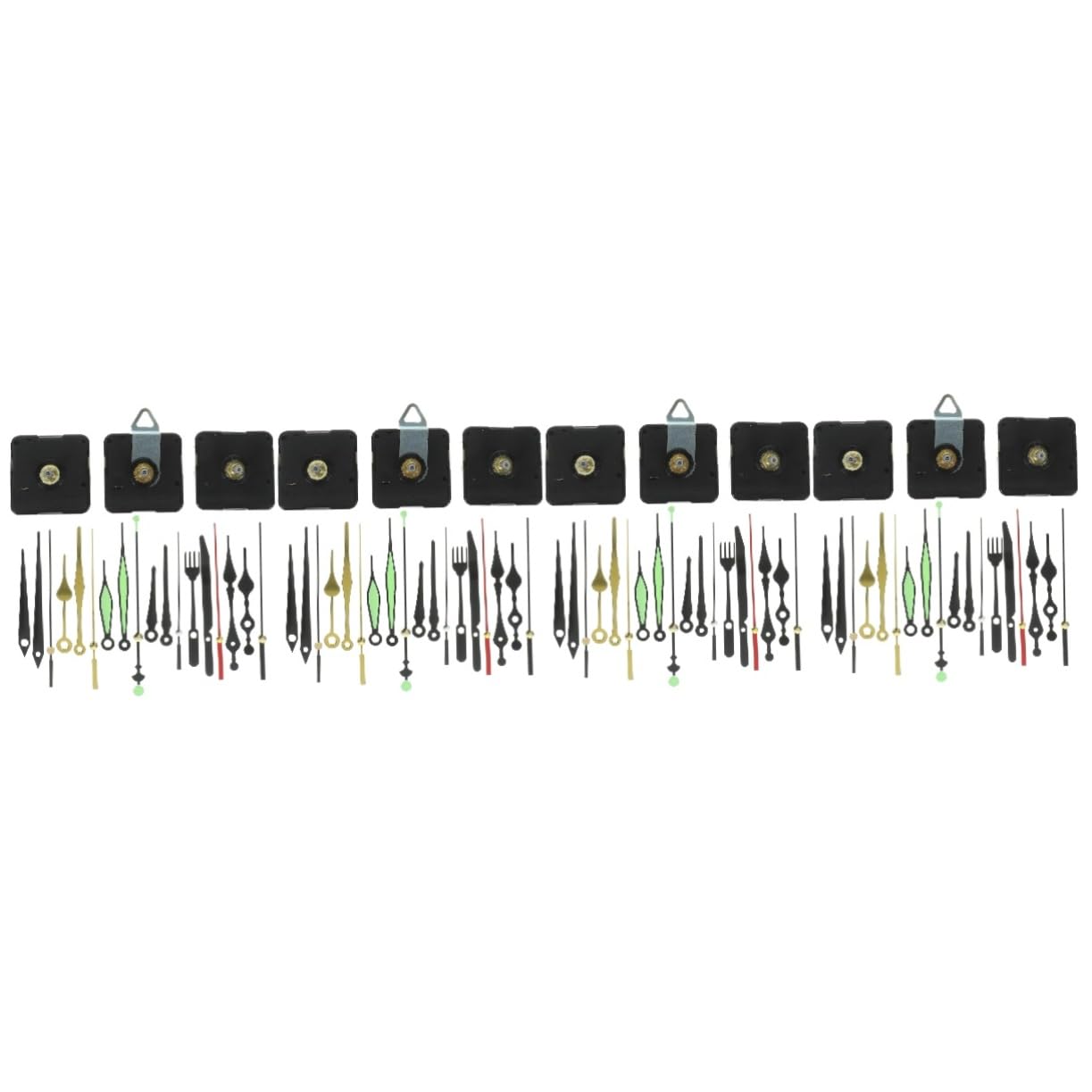 DOITOOL 4 Set di Meccanismo per Orologio A Batteria Kit di Ricambio per Motore per Orologio da Parete