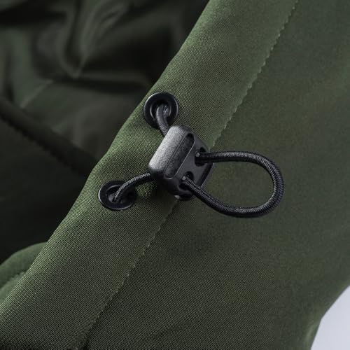 TONY BACKER Giacca Uomo Invernale Softshell Impermeabile Antivento con Cappuccio Staccabile, Giubbotto Cappotto Casual Trekking 3510