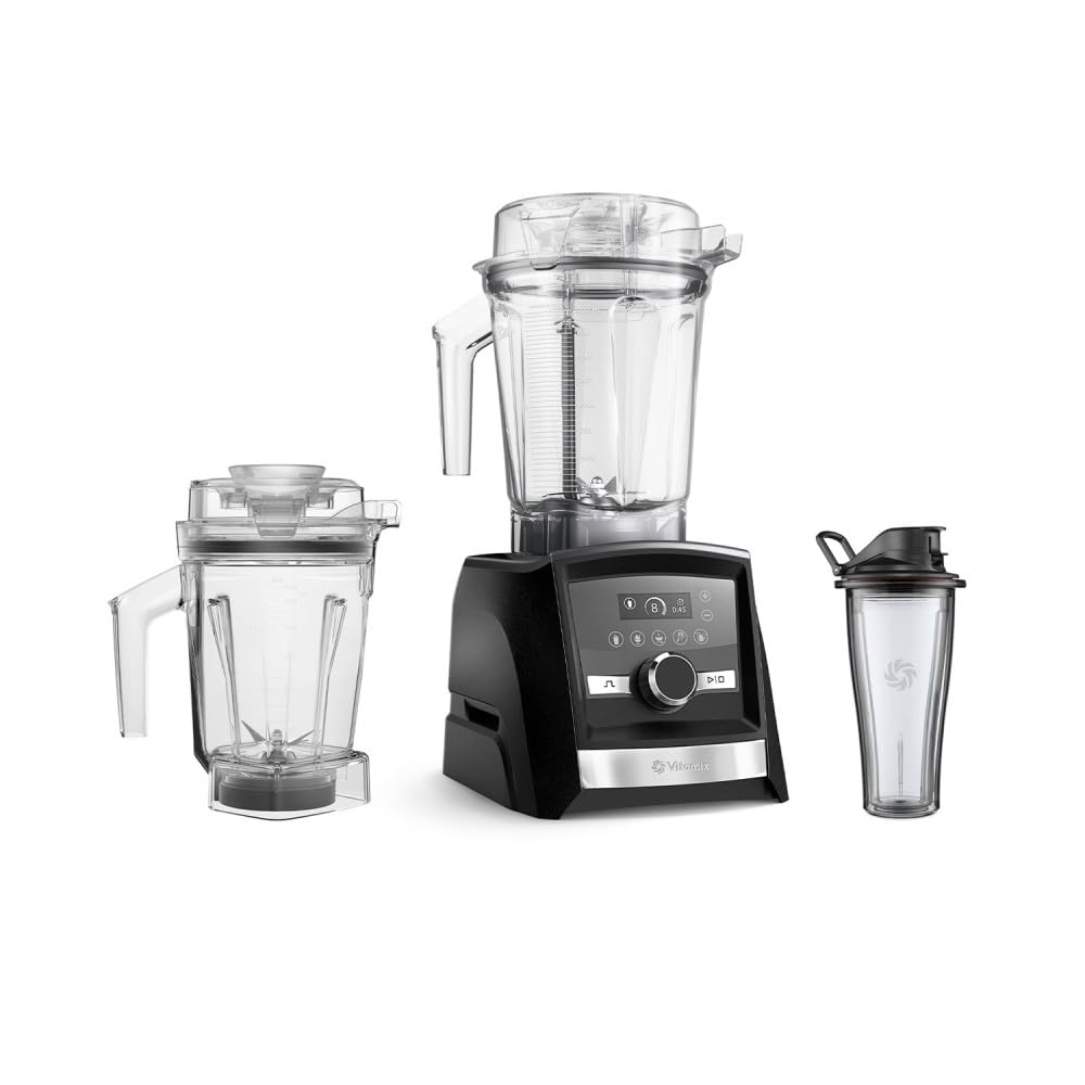 Vitamix Ascent 3500i pack, Batidora Vaso, 1400 W, 2 litros, Grafito