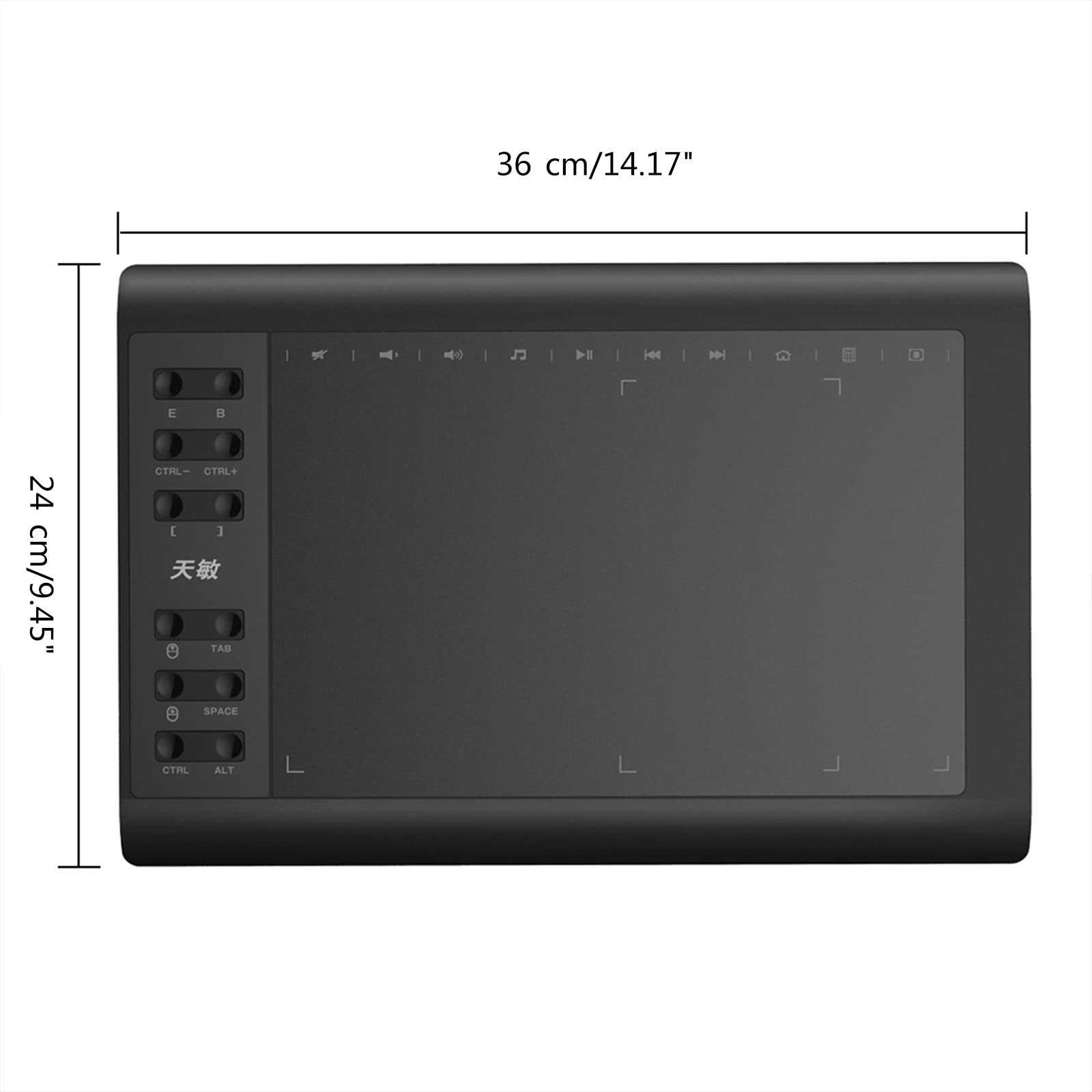 WUURAA Tableta digital de 10 x 6 pulgadas, tableta gráfica para dibujar, lápiz digital, tableta, teléfono, tableta de dibujo para teléfono, computadora, tableta digital para dibujar y jugar