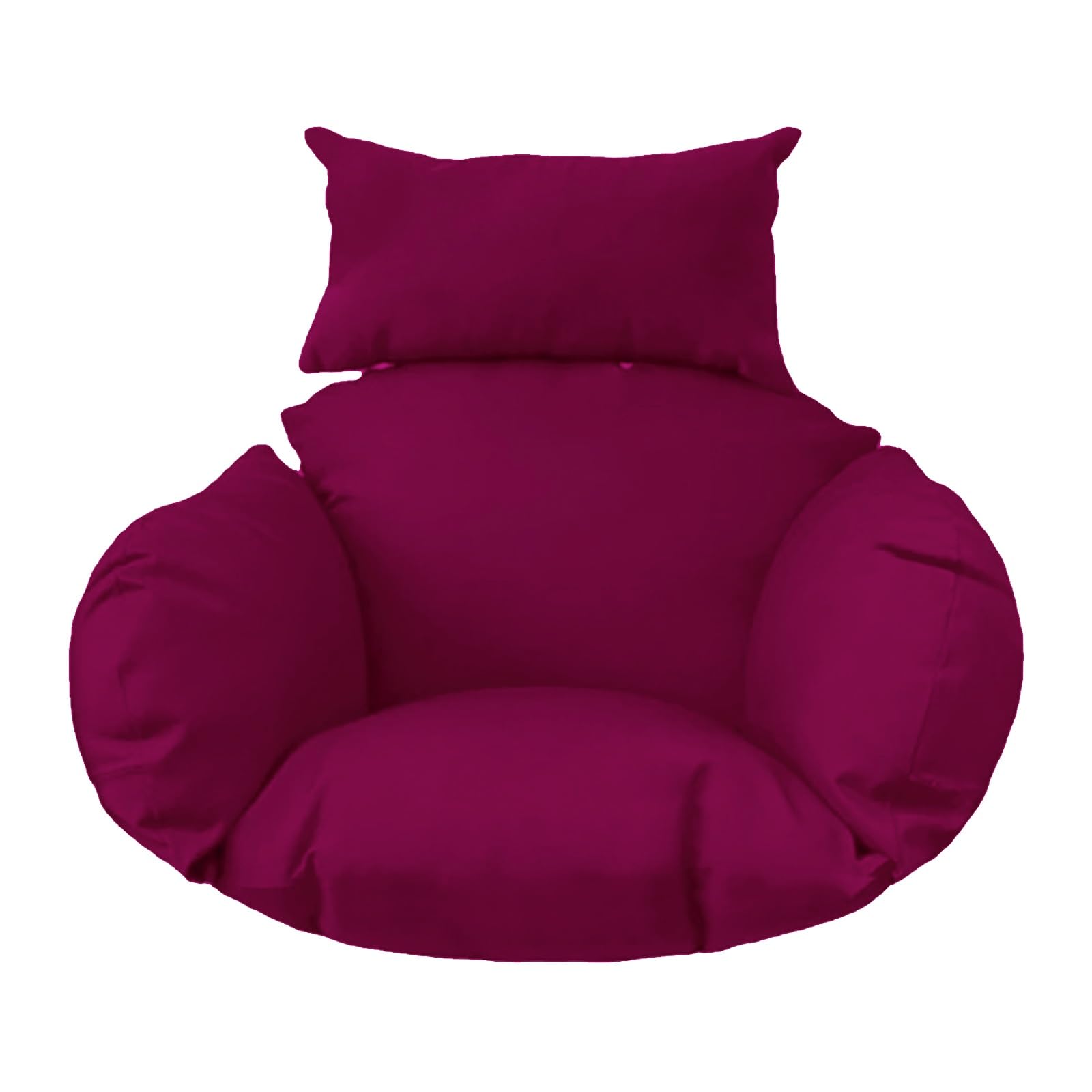 Hanging Egg Chair Cushion, Does Not Include Chairs, Soft Hanging Basket Chair Cushions, Removable Washable Thicken Egg Chair Cushion for Outside Patio Bedroom Garden and Balcony(Purple,Cushion only) โ image 1