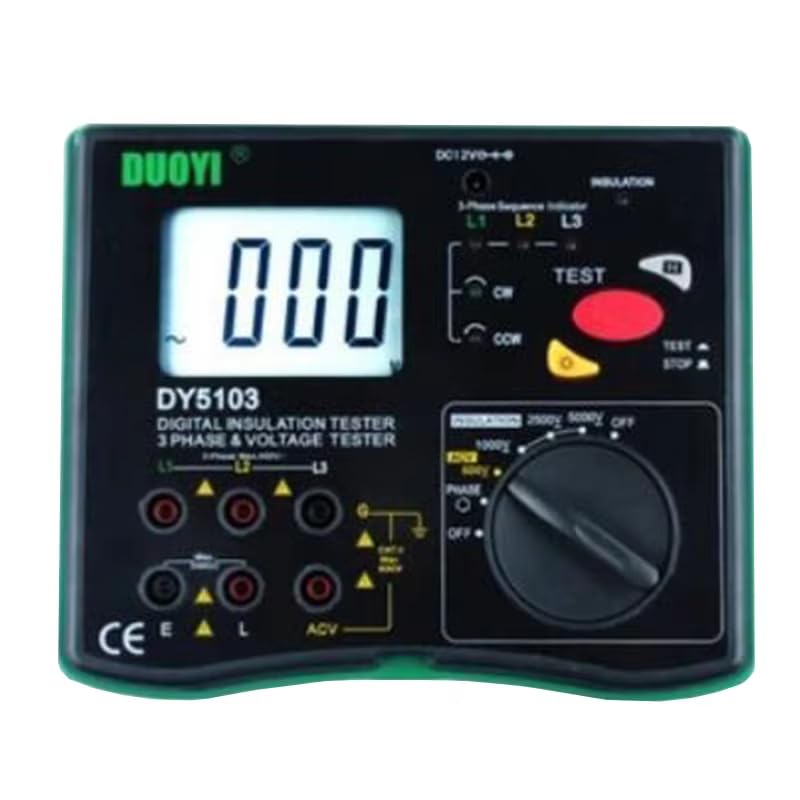 DY5103 Multi-Function Insulation Resistance Tester Ground Resistance Resistivity Tester Digital Insulation Meter