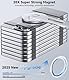 CloudValley Magnetische Handy Ständer, Handyhalterung für Laptop, Verstellbare Handy-Monitor-Seitenhalterung iPhone 15 Pro Max/ 14 Plus/ 13 Mini/ 12, Silber