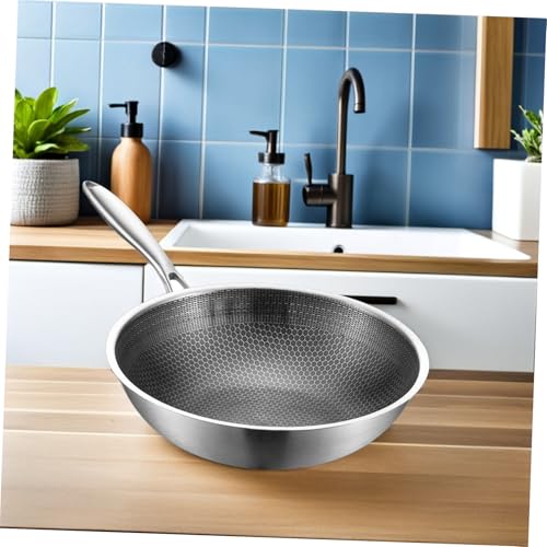 Wok reutilizable antiadherente con mango para gas miniatura 6
