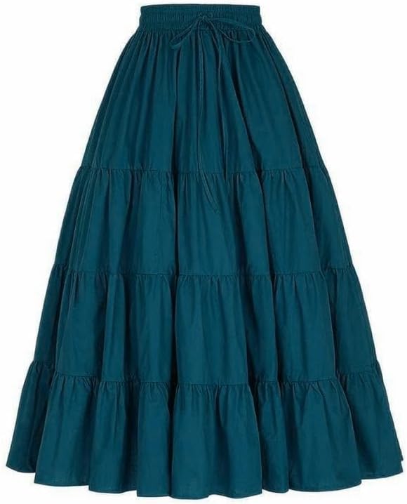 Girl's Crepe Fabric Long Frill Skirt 584
