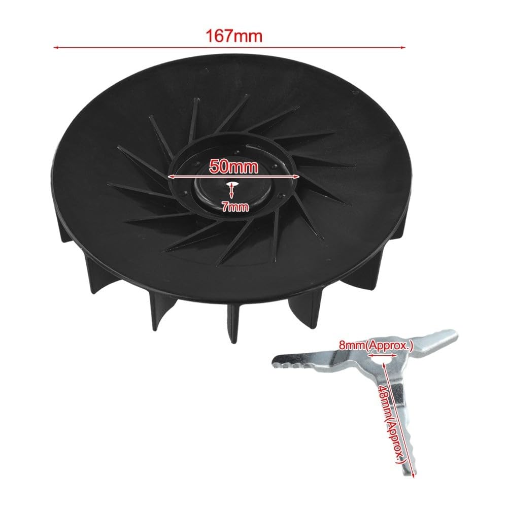 Ulepszone odsysanie liści do dmuchawy ogrodowej, długość 48 mm, pasuje do BG56, BG86, SH56, SH86