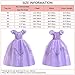 MYRISAM Rapunzel Princess Halloween Dress Sofia Costume Deluxe Party Fancy Dress Up for Girls w/Gloves Jewelry Accessories Set 4-5T