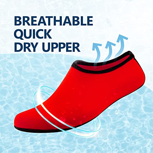 Image of JACKSHIBO Water Shoes for Women Men Quick-Dry Swim Shoes Beach Water Socks | Aqua, Swimming, Yoga, Surf, River, Lake, Kayak, Pool Socks, Cruise Essentials, Sport, Adult, Unisex, Cute, Barefoot, Vacation