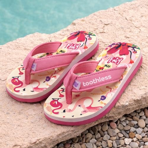 Image of toothless Kids Printed Flip Flop | Soft EVA Sole | Anti-Slip | Comfortable Wear | Lightweight | Durable | Summer Footwear for Boys & Girls | Casual Slippers