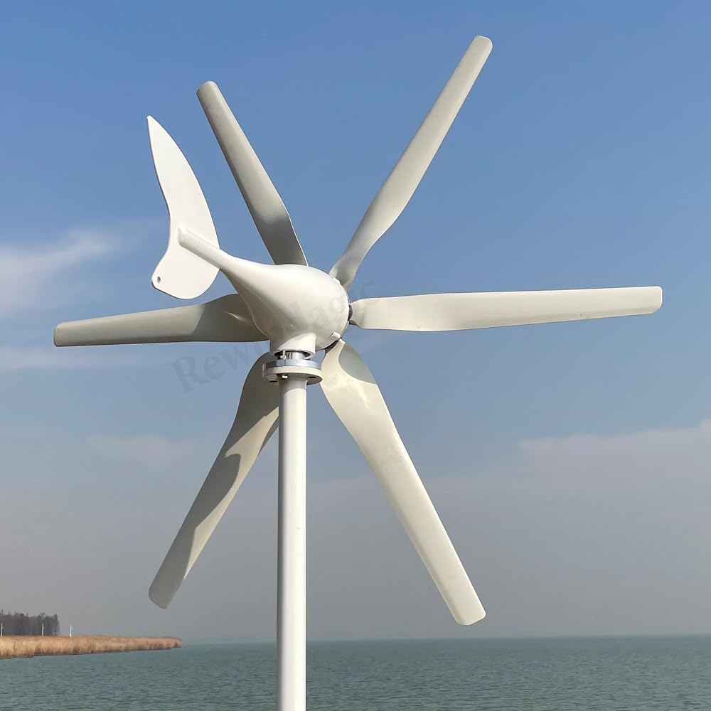 Aerogenerador Genérico De 800 W con Controlador Mppt, 24 V Cc, Pequeño Generador Eólico para Caravanas, Yates, Uso Doméstico Y Agrícola.