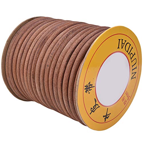 Hiraith Leather Belt, Fine Grain Surface, High Strength, Set of 20m for Sewing Machine, FEIREN, Bee, Cattlehide, 6mm 8mm 9mm Width (9mm)