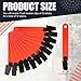 Leitee Trail Markers Reflective Tree Tacks Hunting Reflector Tacks Trail Marking Ribbon with Clips for Hiking Hunting Outdoor (Fluorescent Orange,12 Pcs)
