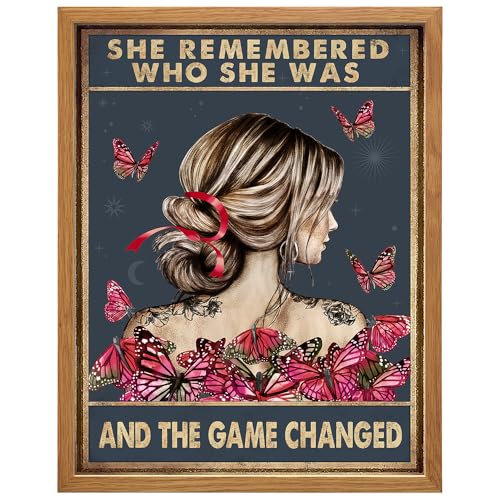 The Game Changed Quotes Wall Art 11x14 FRAMED - Motivational