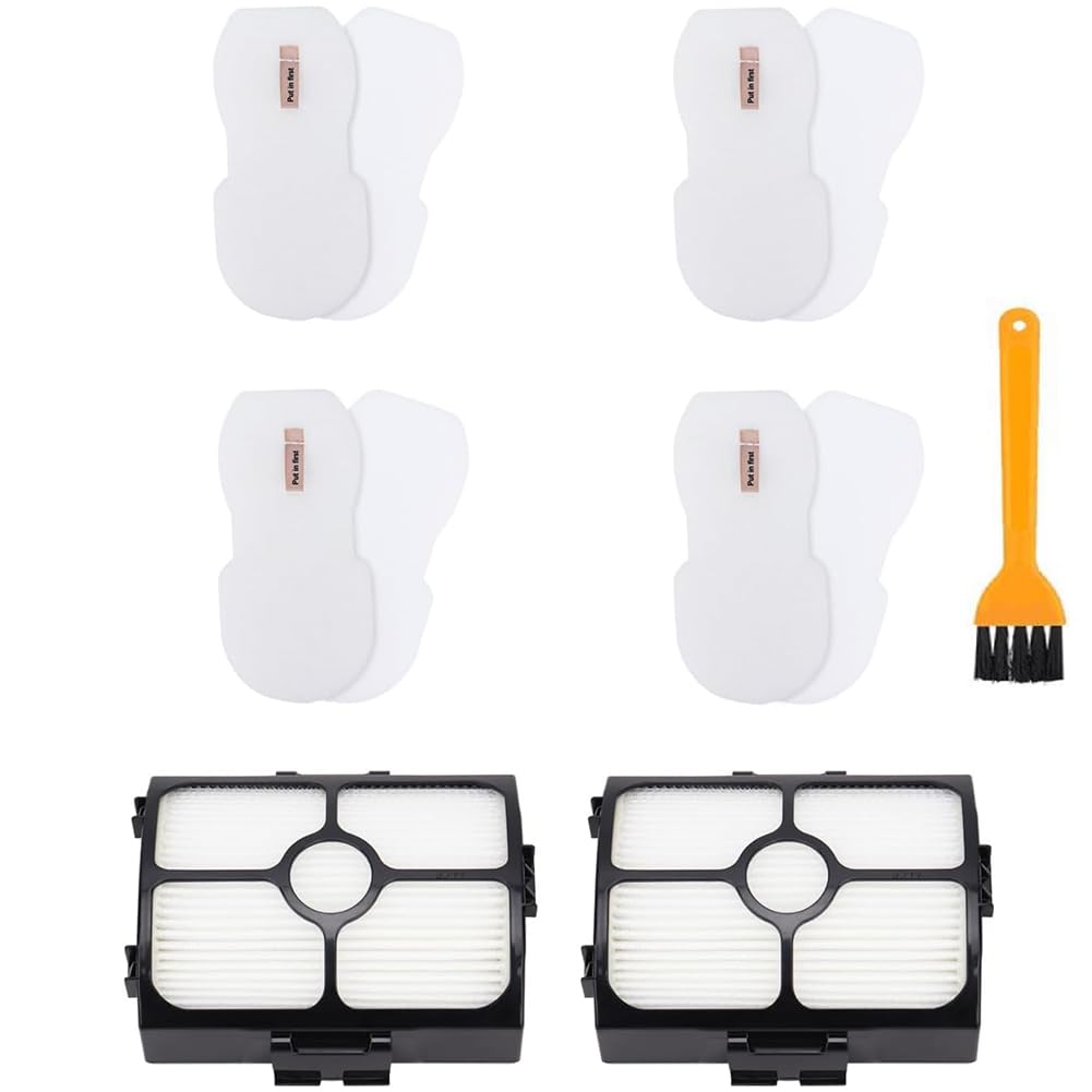 HZ3002 Replacement Filters for Shark HZ3002 HZ3000 Stratos Ultralight Corded Stick Vacuum, Replace part XFFKHZ3000 XHFHZ3000, 2 HEPA & 4 Foam and Felt Filters