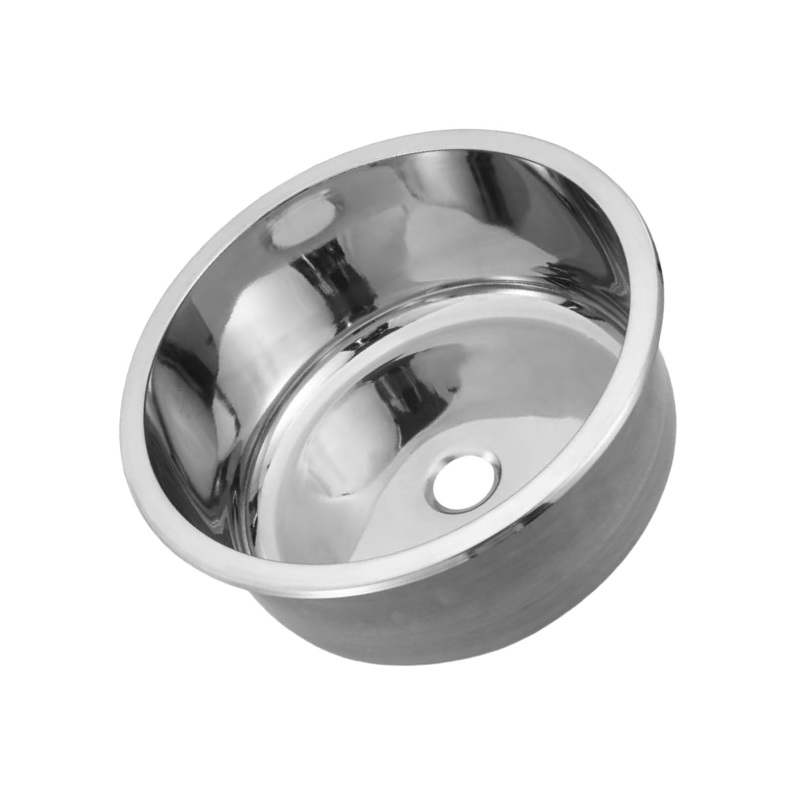 Kalttoy Stainless Steels Round Kitchen Sinks Bathroom Hand Wash Basin Sinks Single Bowl Washing Sink Dishwashing Pool Bathroom Basin Sink
