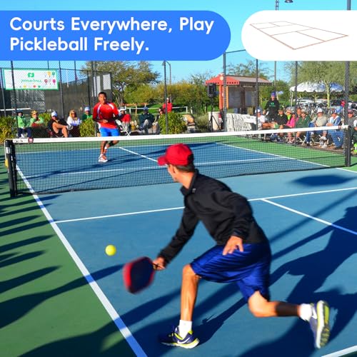 Sienson 2024 Upgrade Reusable Pickleball Court Marking Kit | Cardboard Stencil Paint Kit for Driveway,Concrete - Regulation Backyard Pickleball Court Kit