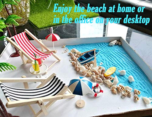 Beach Zen Garden Decor, Mini Desktop Sandbox Accessories, 16 Pcs Miniature Ornament Kits For Diy Garden And Plant Decoration #TOP2