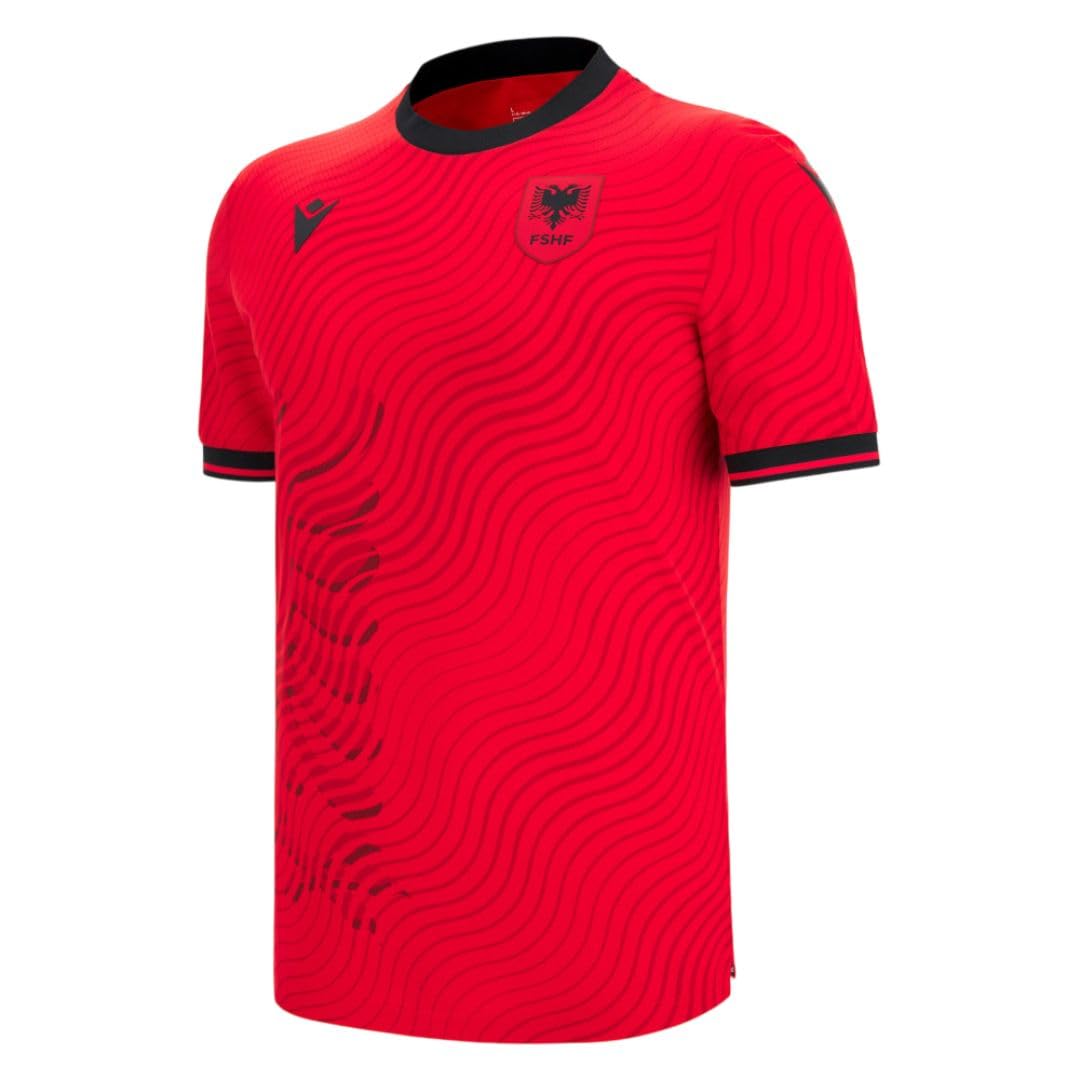 Albania FSHF Team Adult Home Match Jersey, Red, L