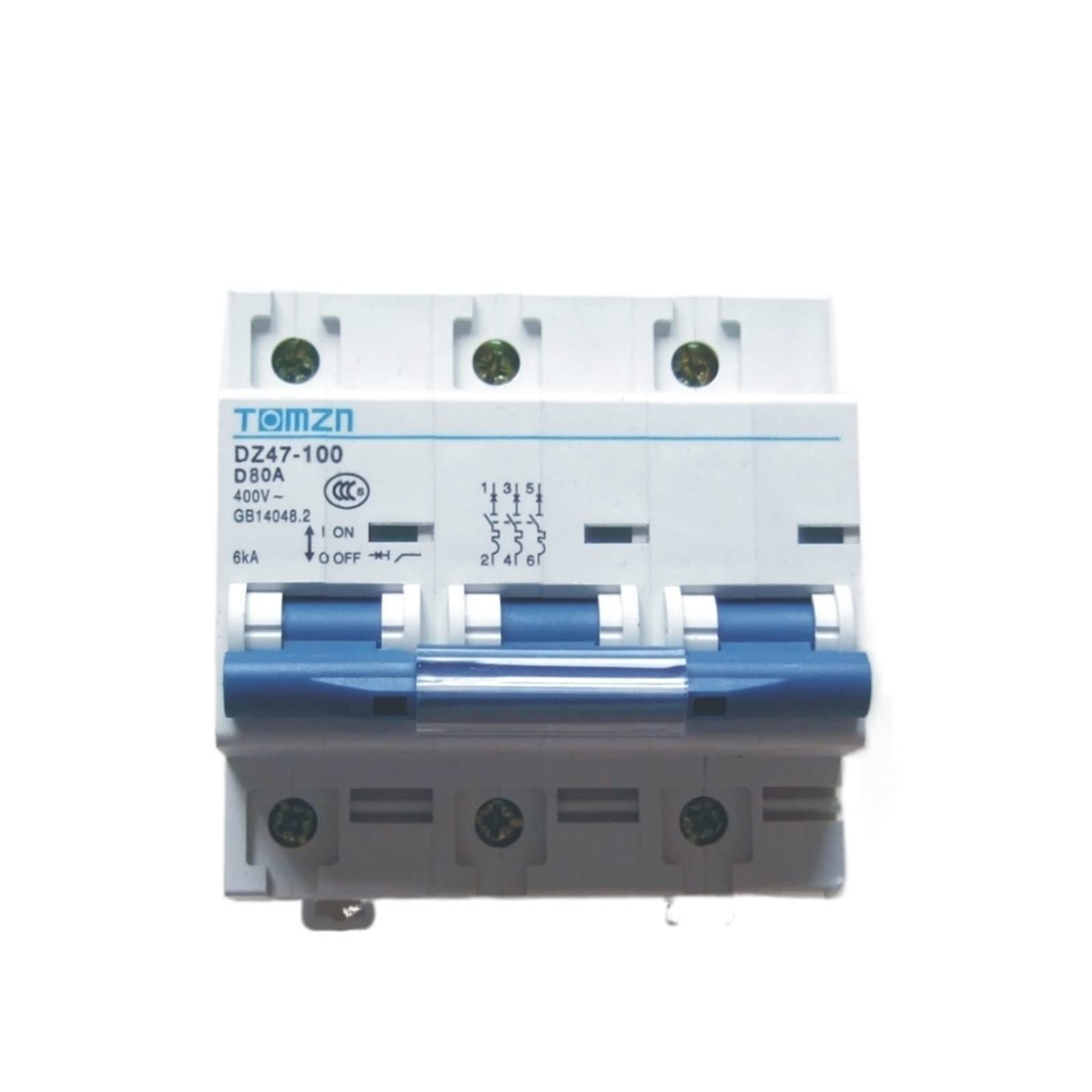 QRUYHBAJU 3P 80A 240V/415V 50HZ/60HZ Circuit Breaker MCB Sp