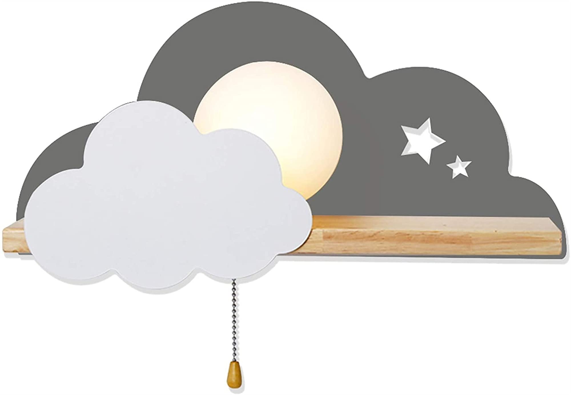 Luces en Forma de Nube, for Dormitorio, niños, lámparas de Nube Blancas, Luces nocturnas for niños, decoración Interior, lámparas de luz Nocturna LED en Multicolor/Rojo (Color : Grey)