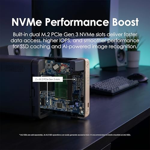 Image of QNAP TS-264-8G-US 2 Bay High-Performance Desktop NAS with Intel Celeron Quad-core Processor, M.2 PCIe Slots and Dual 2.5GbE (2.5G /1G /100M) Network Connectivity (Diskless)